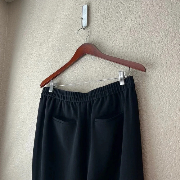 J. Crew Women’s Pull On Jogger Pants Side Zipper 10 Black - Picture 5 of 7